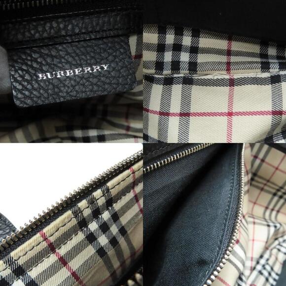 BURBERRY Black Leather Tote Bag - Picture 7 of 11